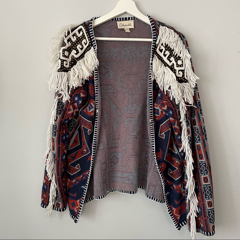 CLEOBELLA FRINGE SWEATER
